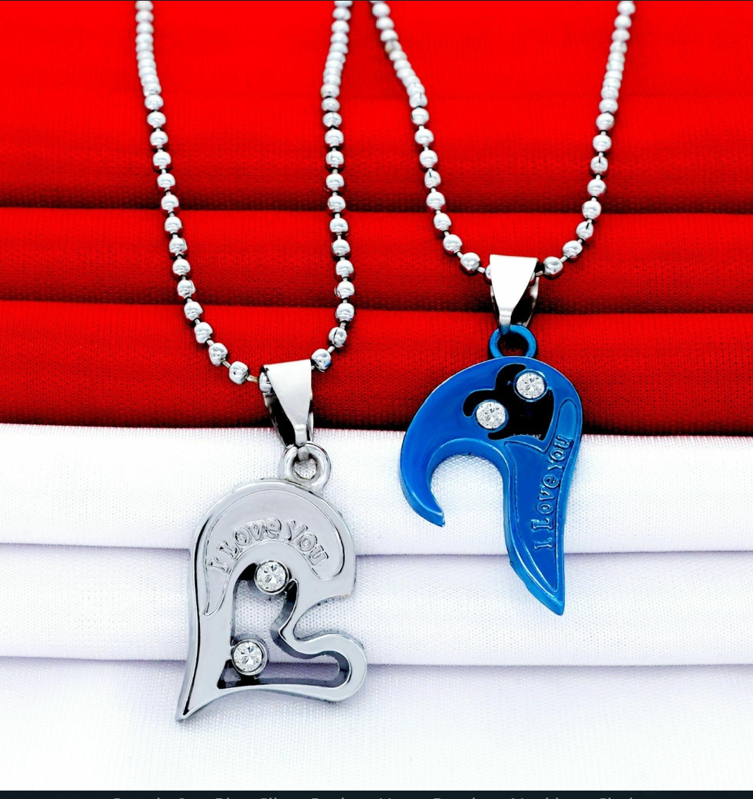 Broken Heart Romantic Duo Chain