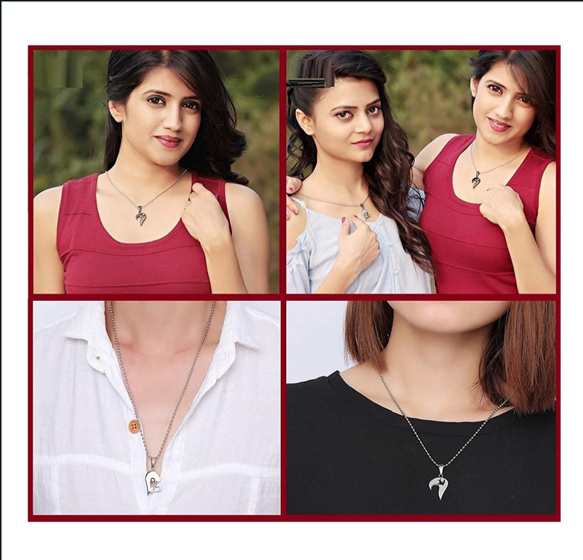 Broken Heart Romantic Duo Chain