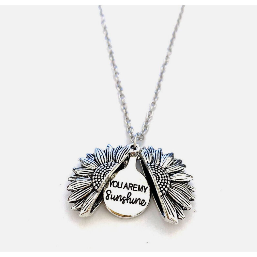 You are My Sunshine Silver Plated Engraved Chain