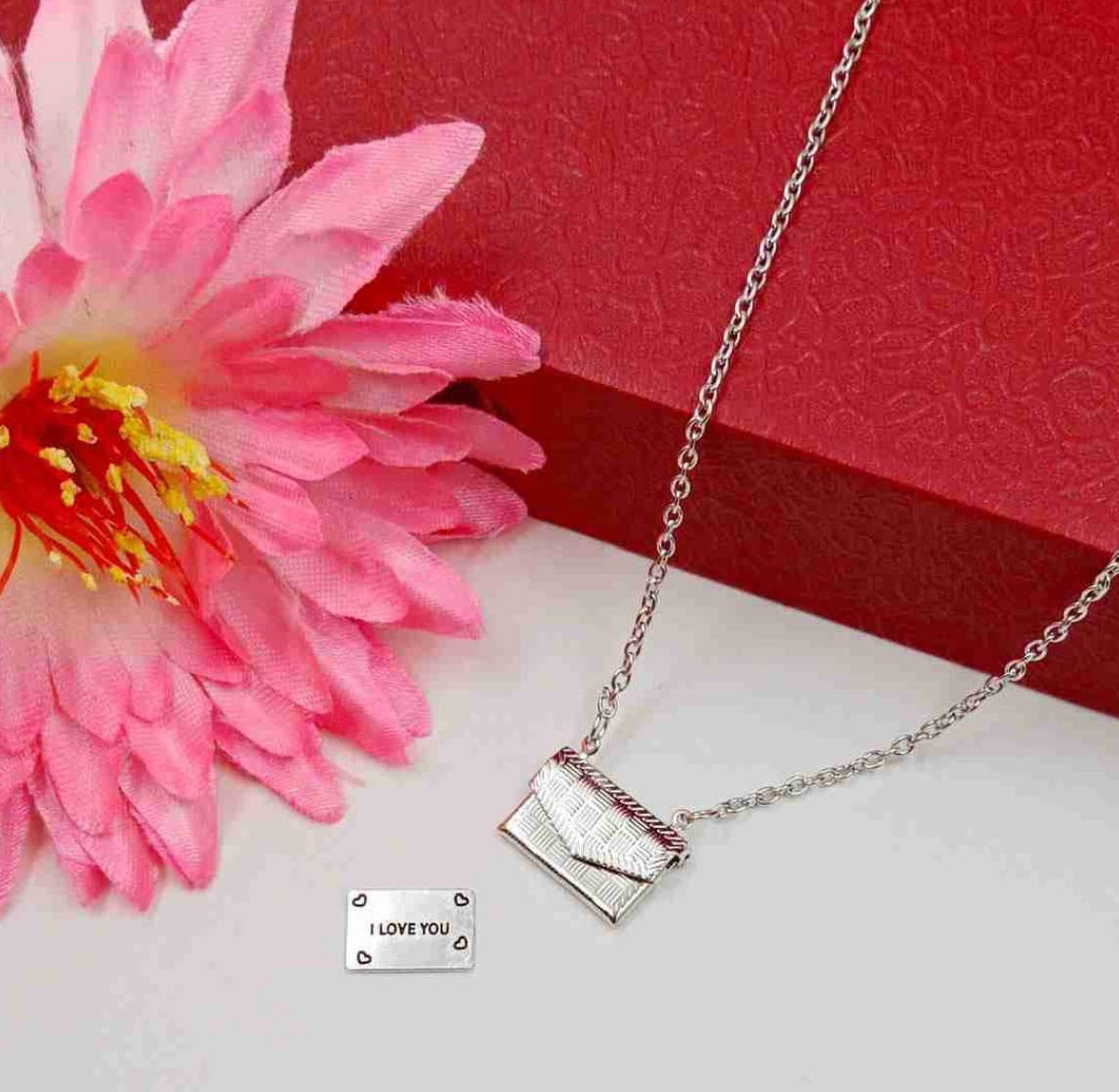 Gold Plated and Silver Message Box Chain