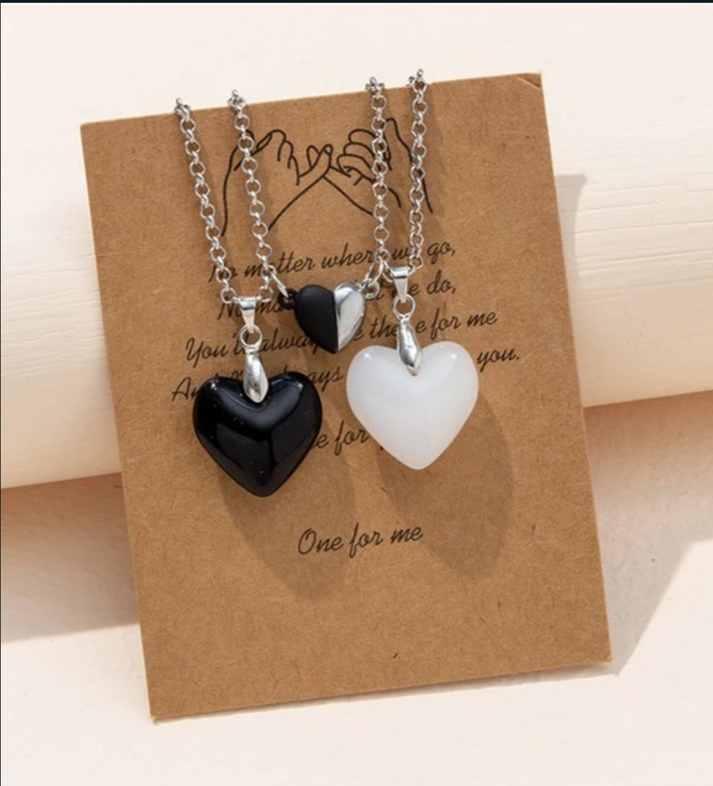 Couple Natural Stone Necklaces
