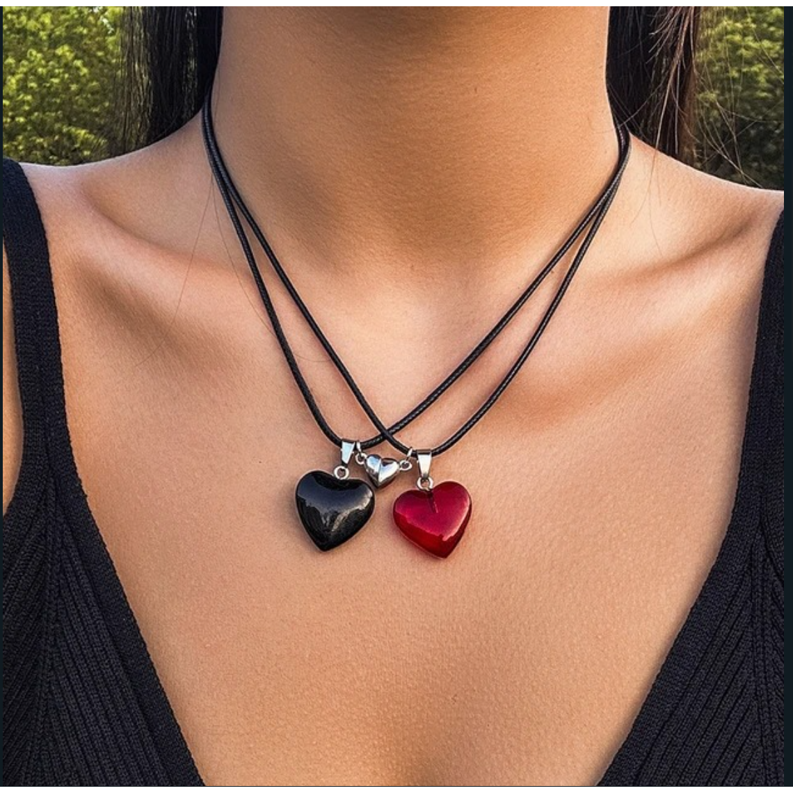 Couple Natural Stone Necklaces