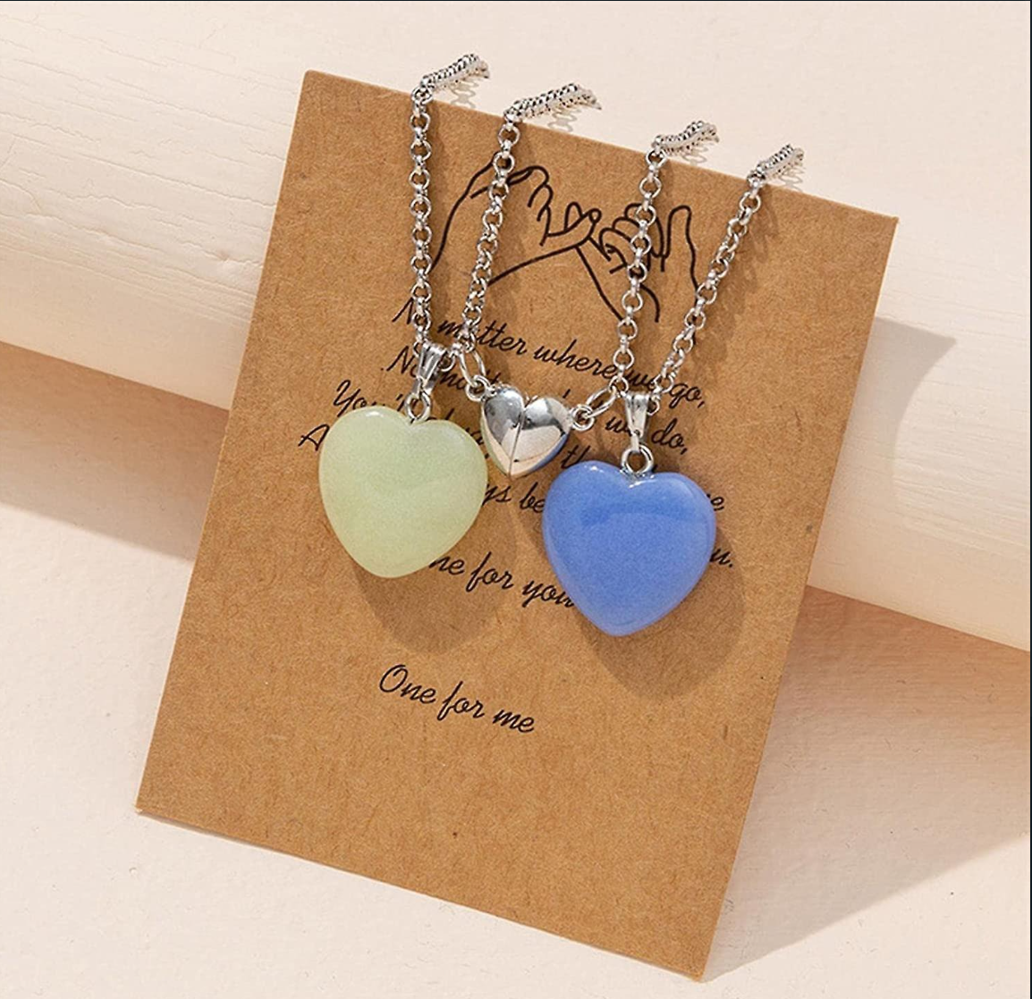 Couple Natural Stone Necklaces