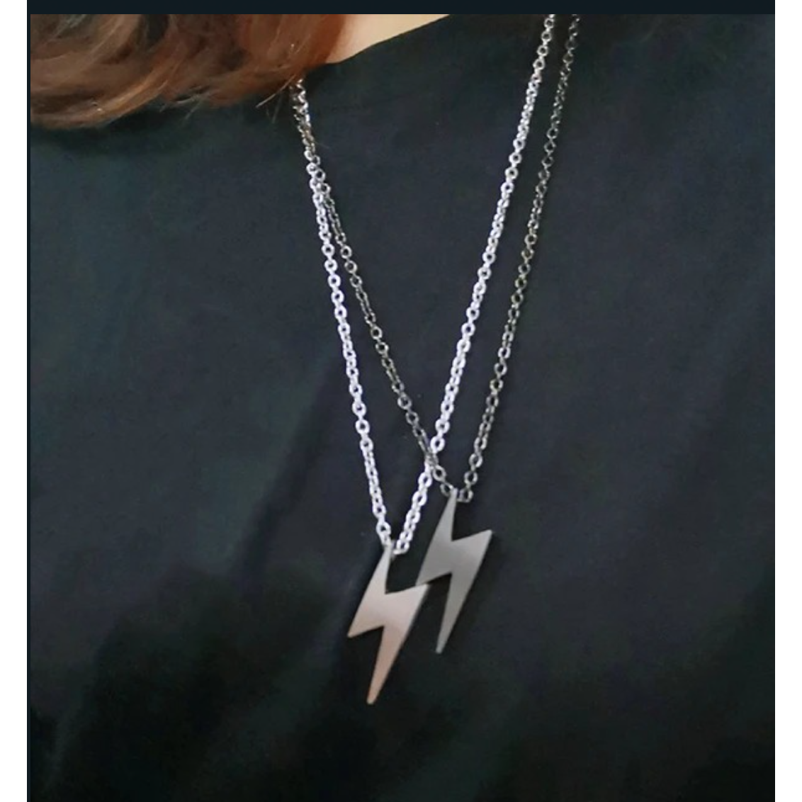 Silver Flash Pendant Chain