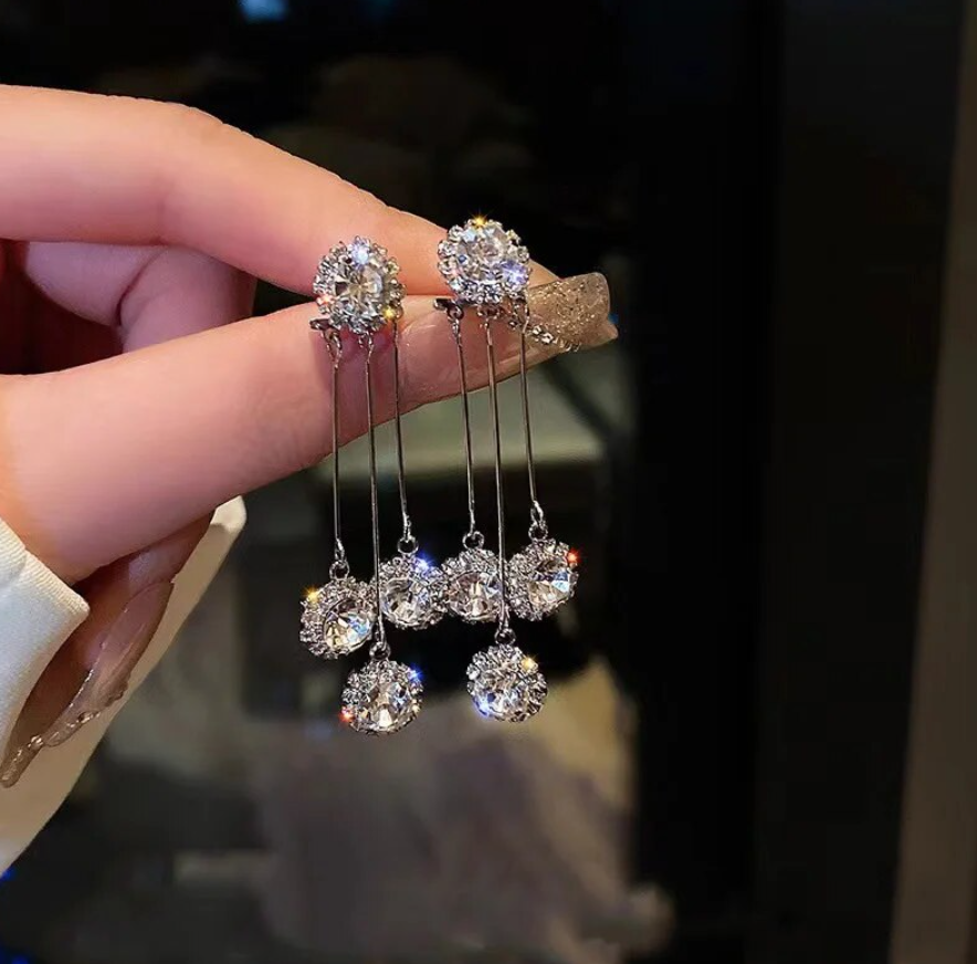 Crystal Rhinestone Stylish Drop Earrings