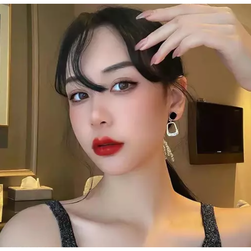 Black Drop Earring