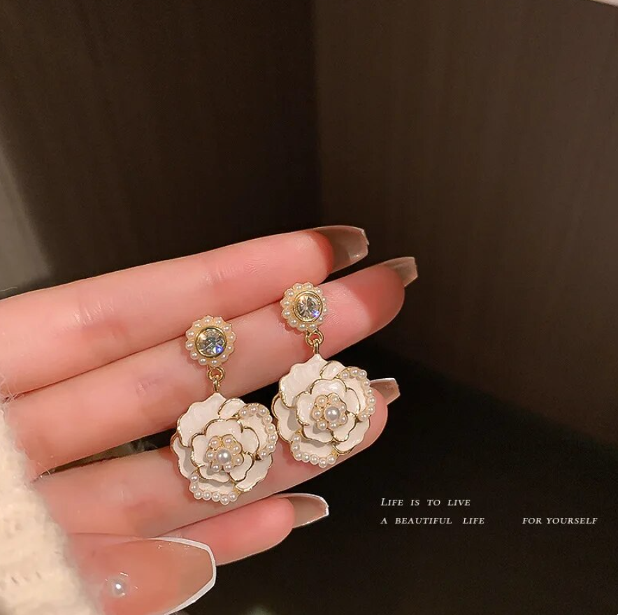 Flower Drop Earring