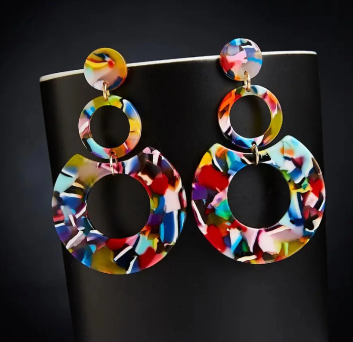 Rainbow Drop Earring