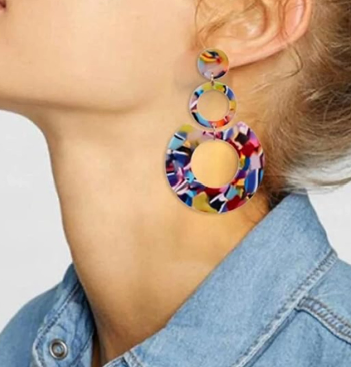 Rainbow Drop Earring