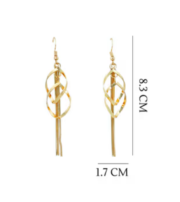 Gold Plated Tassel Earring