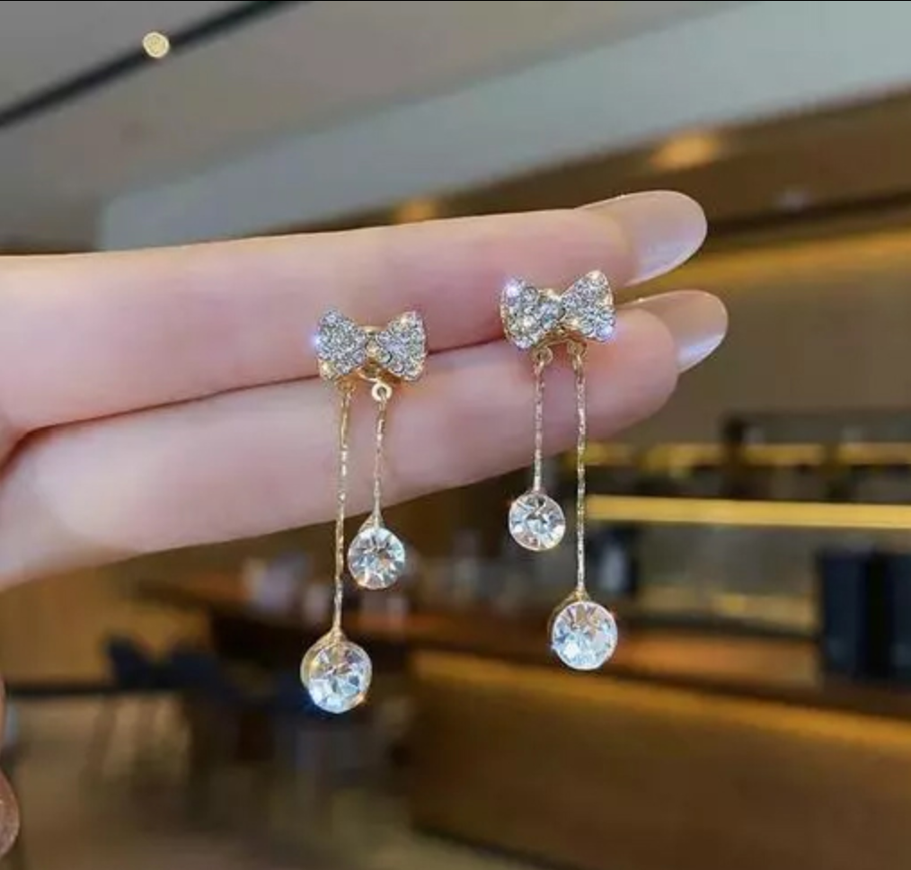 Bow Drop Dangle Earring