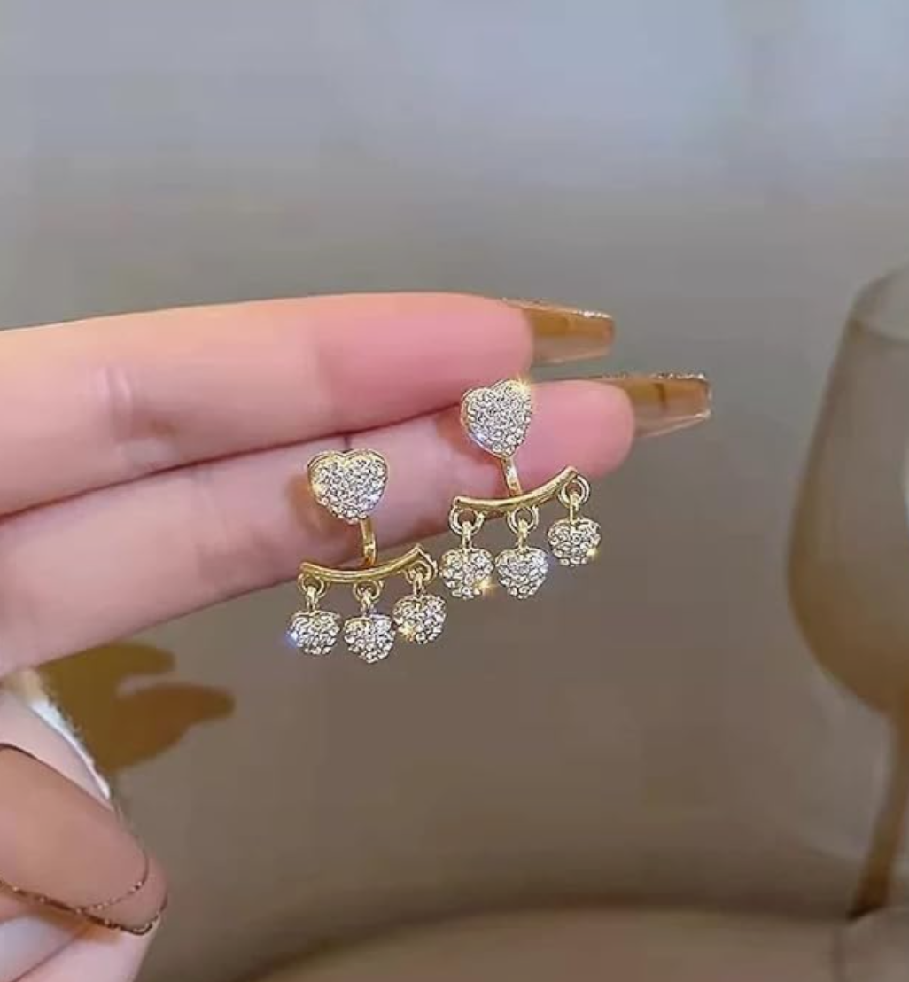 Heart Drop Earrings