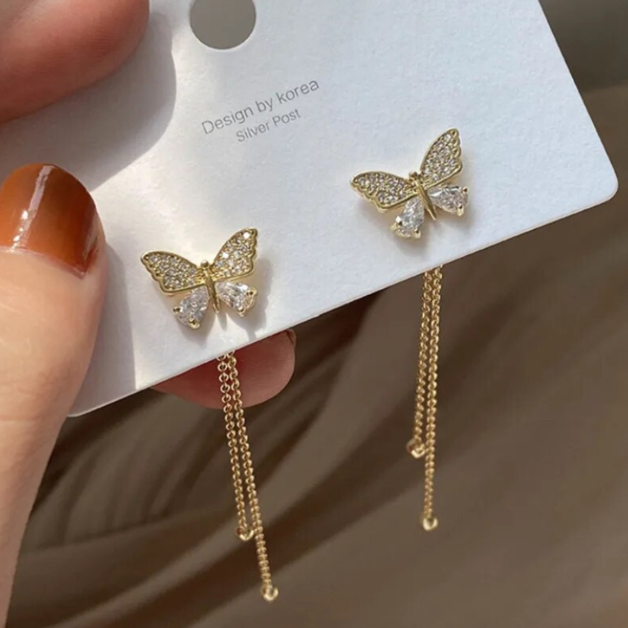 Butterfly tassel Earring