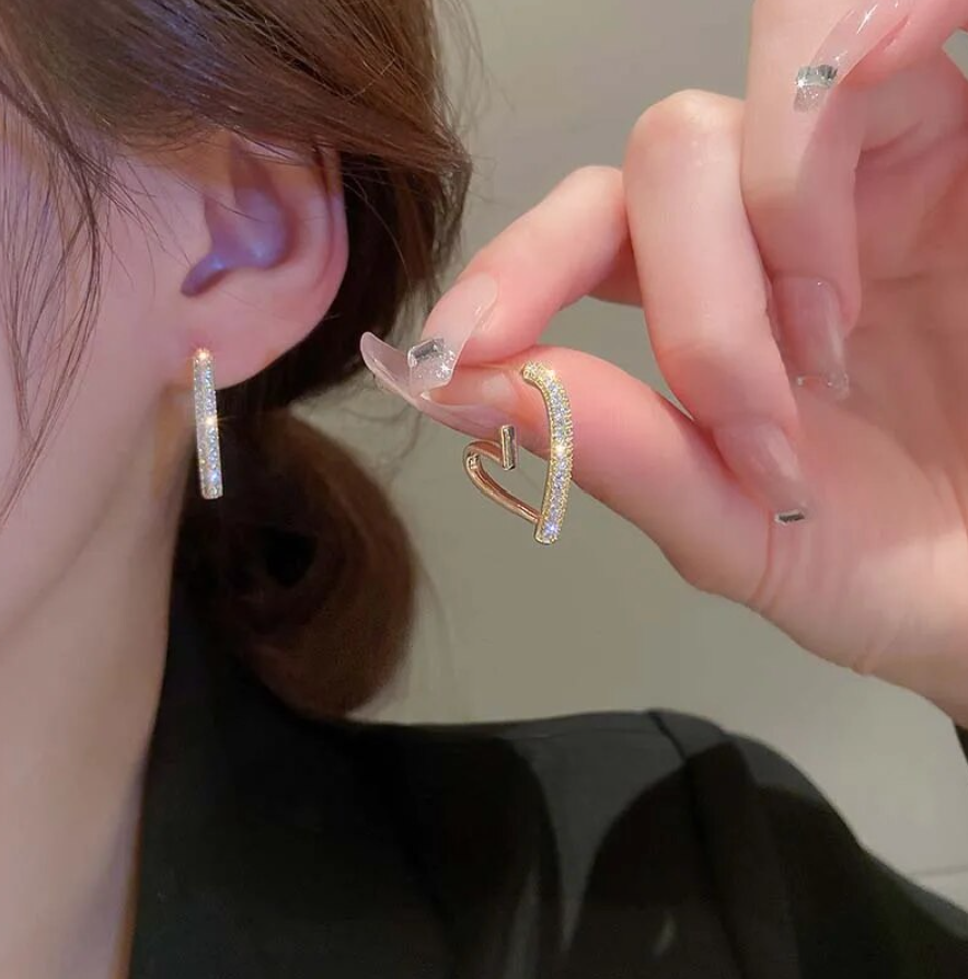 Heart Hoop Earrings