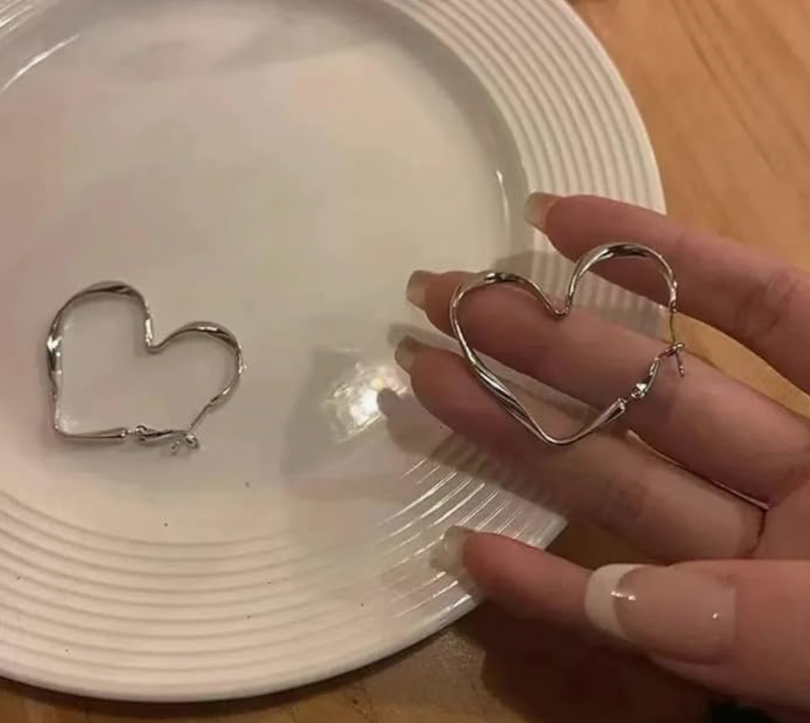Heart Loop Hoop Earring