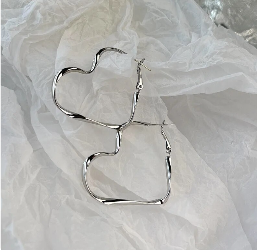 Heart Loop Hoop Earring