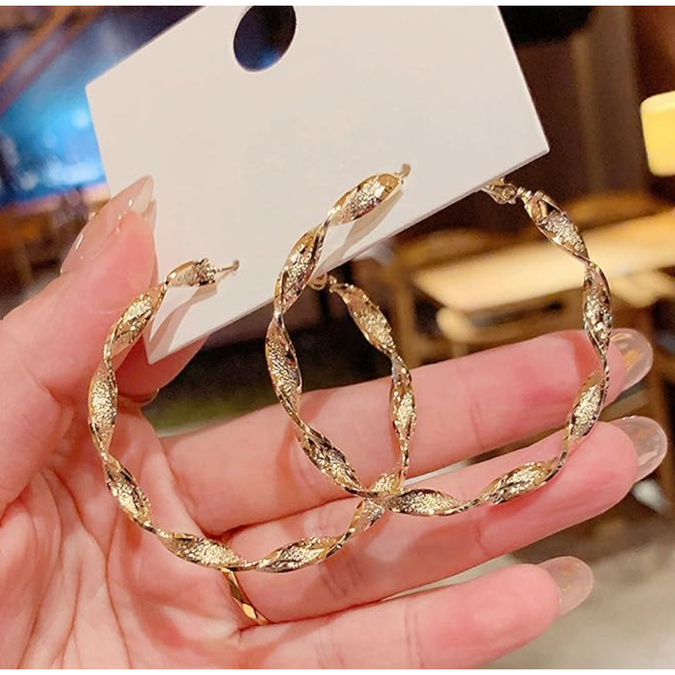 Metal Circle Hoop Earring