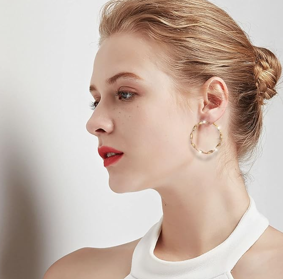 Metal Circle Hoop Earring