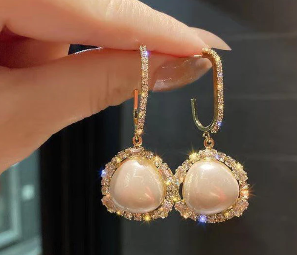Pearl Hoop Earring