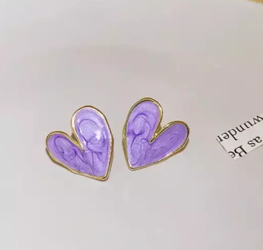 Heart Shape Stud Earring