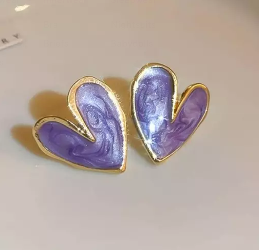 Heart Shape Stud Earring