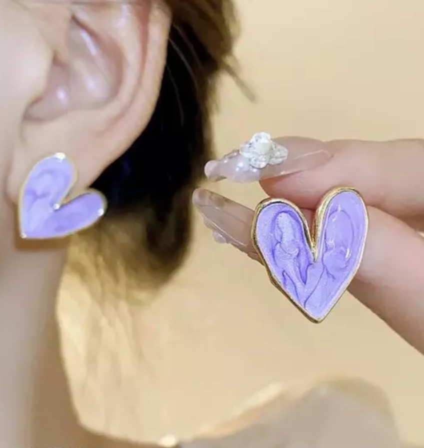 Heart Shape Stud Earring