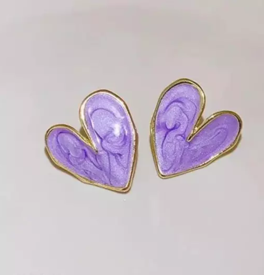 Heart Shape Stud Earring