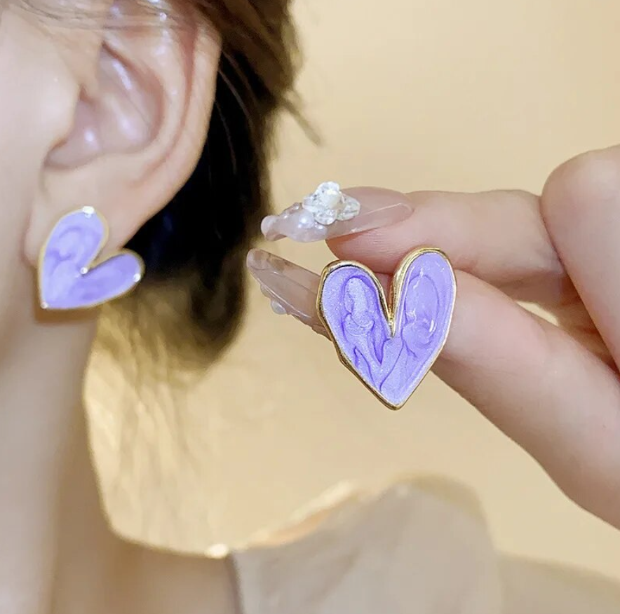Heart Shape Stud Earring