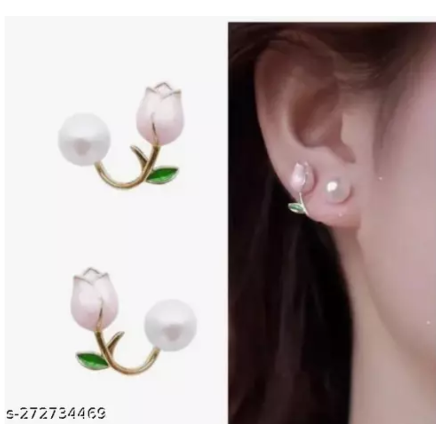 Lotus Pearl Stud