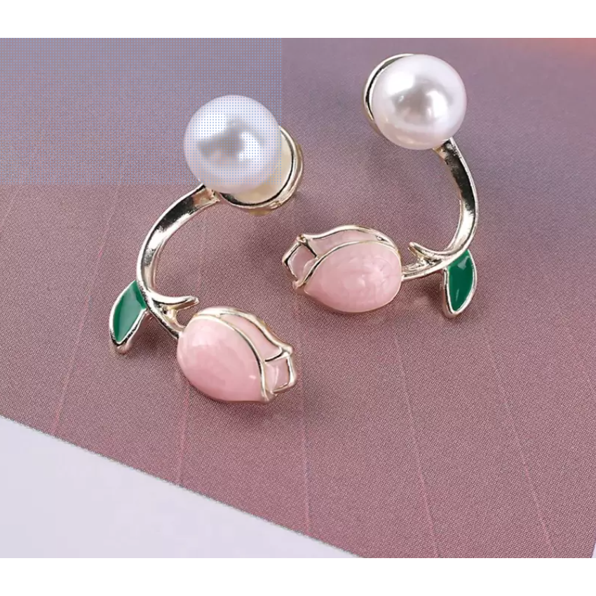 Lotus Pearl Stud