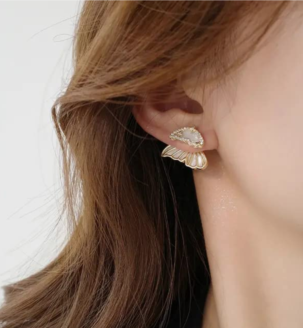 Double sided Butterfly Ear Cuff Earring
