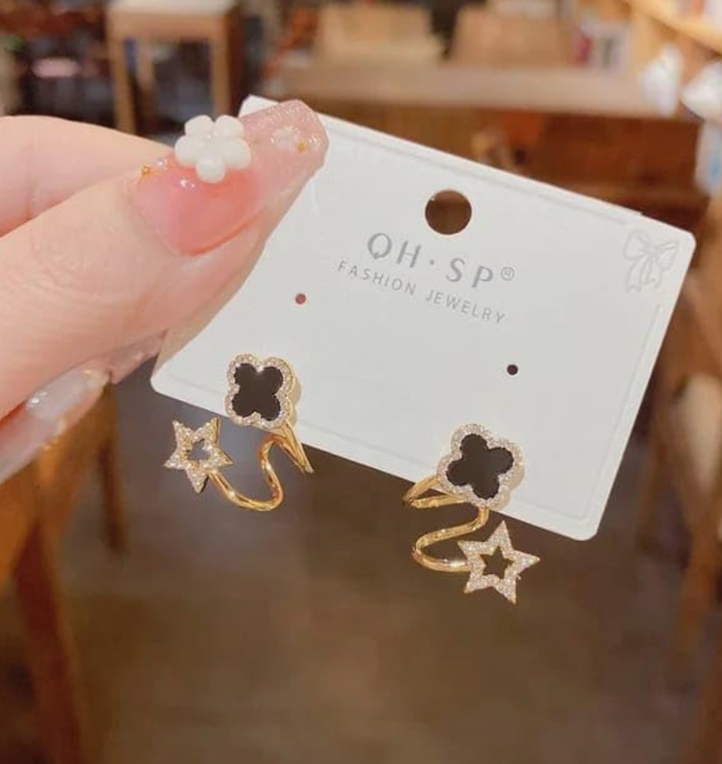 Four Leaf Clover Stud Earring