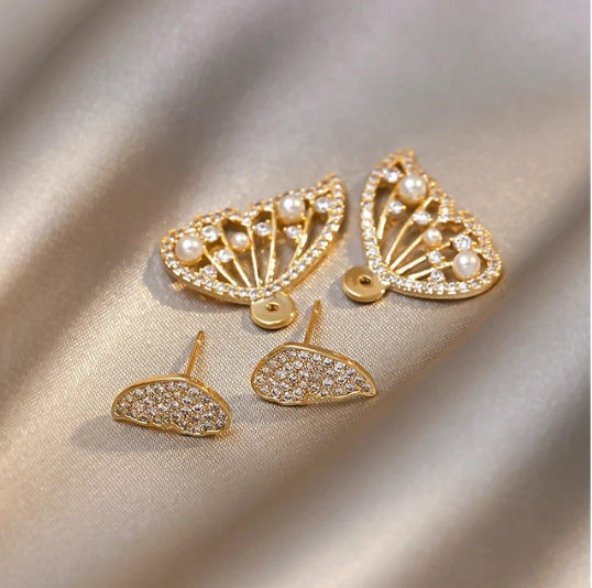 Double Sided Butterfly Stud Earring