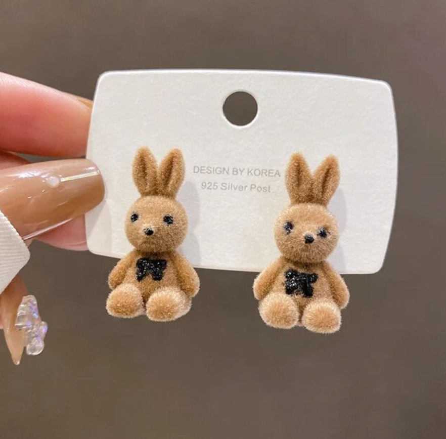 Cute Bunny Stud Earring
