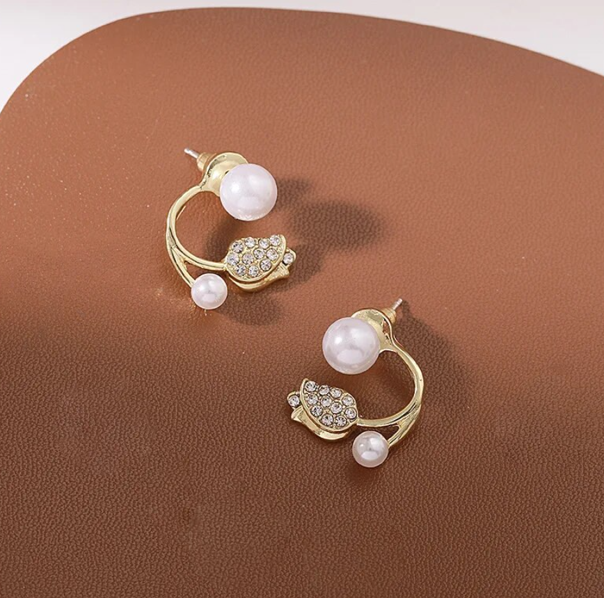 Lotus Stud Earring