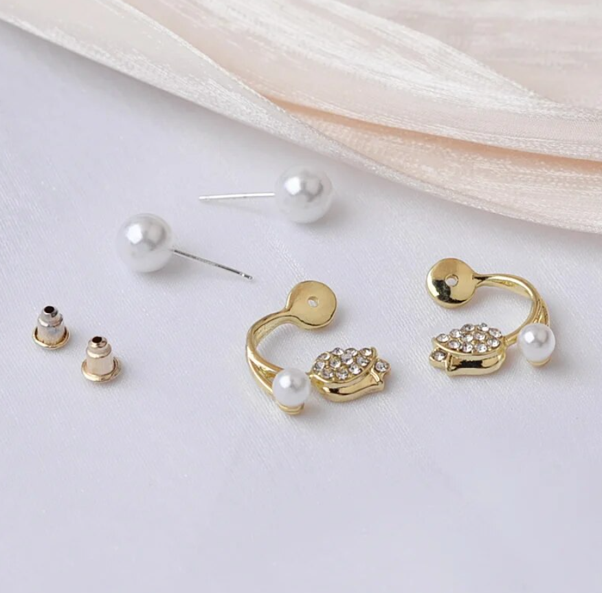 Lotus Stud Earring