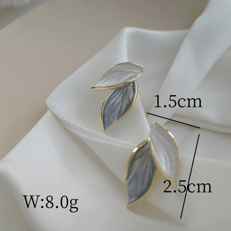 Korean Leaf Stud Earring