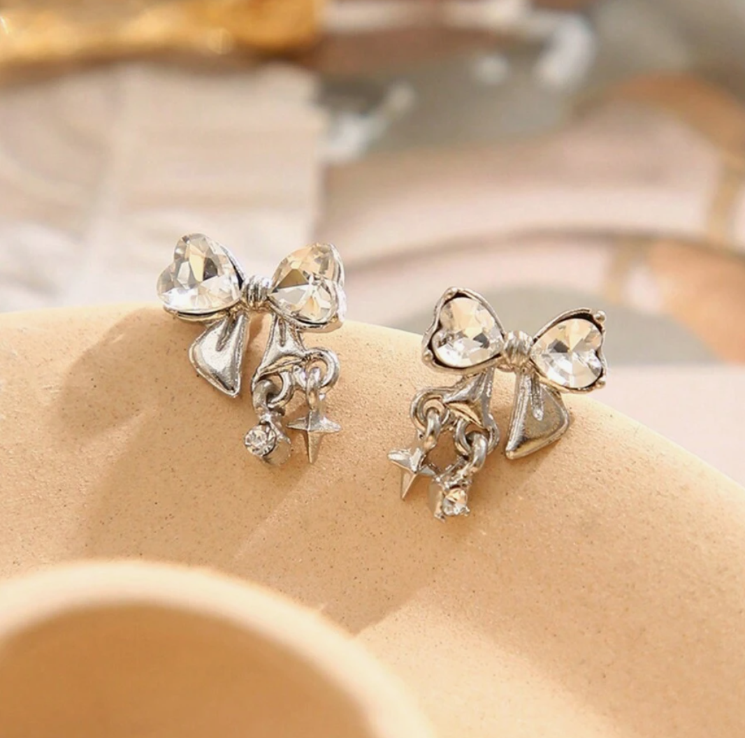 Star & Bowknot Stud Earring