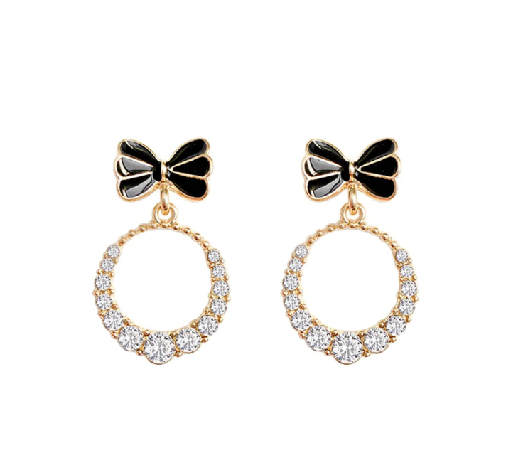 Bow Hoop Earring