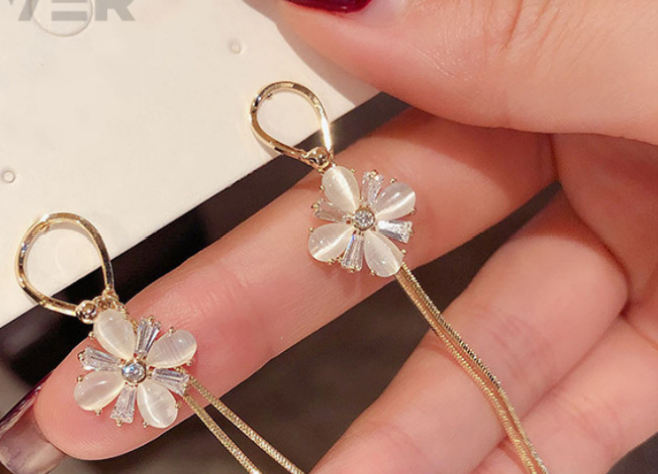 Flower Drop Earring