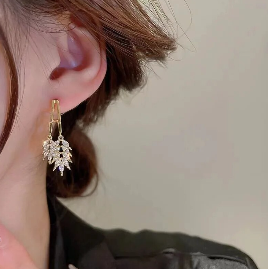 Stylish Stone Drop Earring