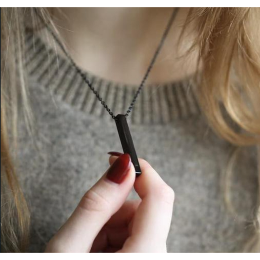 Cuboid Stick Custom Locket Chain