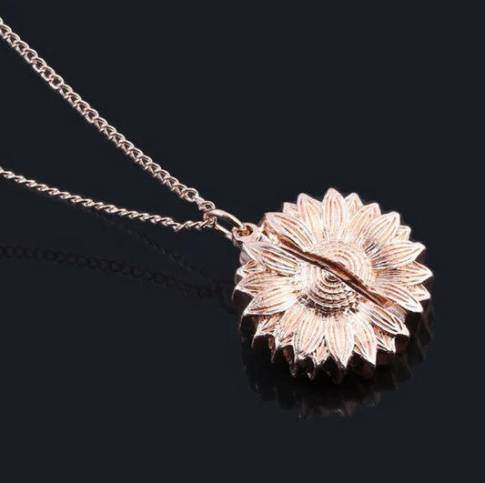 You are My Sunshine Rose Gold Plated Engraved Chain