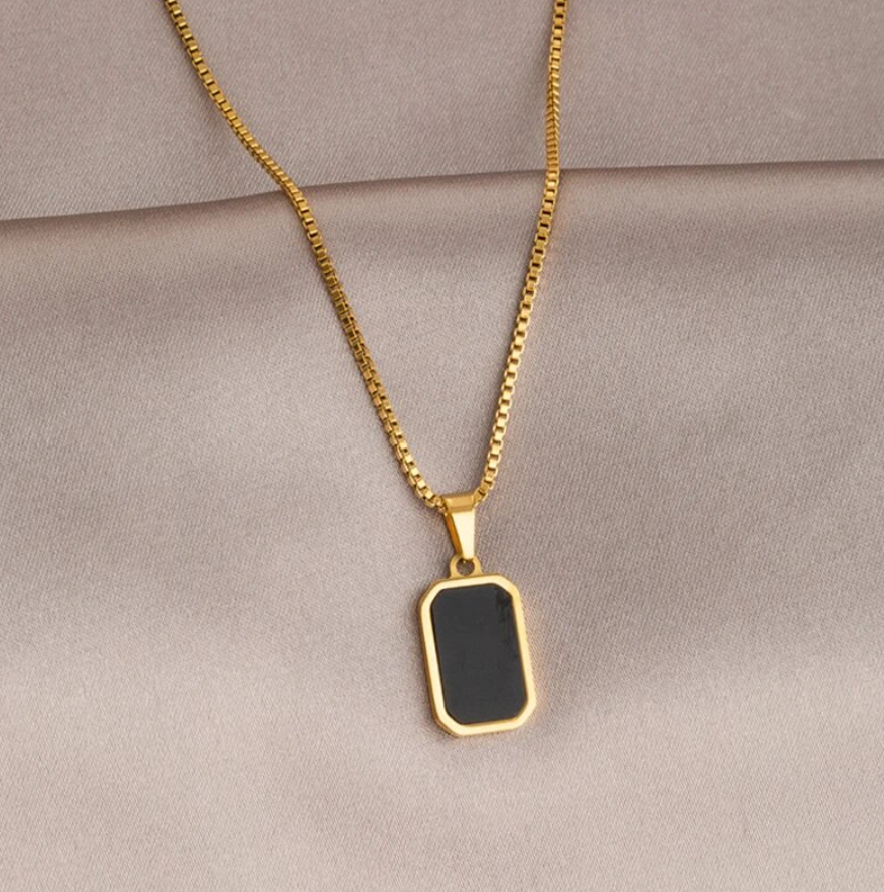 Gold Plated Stone Chain