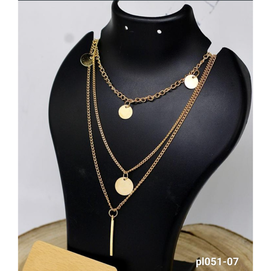 Layered Necklace Beads Leaf Jewellery