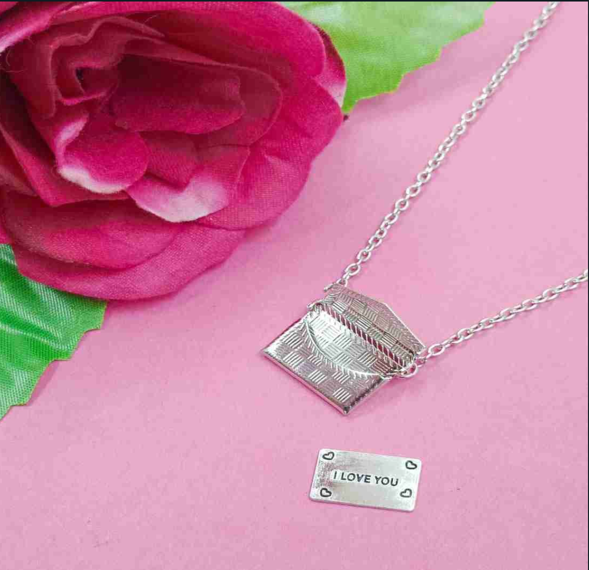 Gold Plated and Silver Message Box Chain