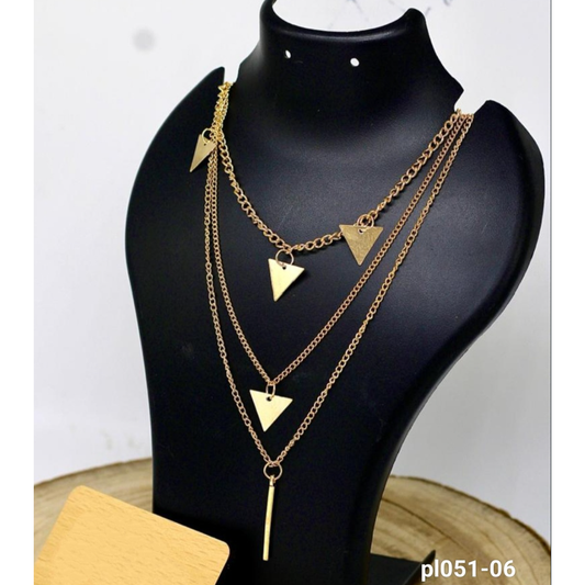Layered Necklace Beads Leaf Jewellery