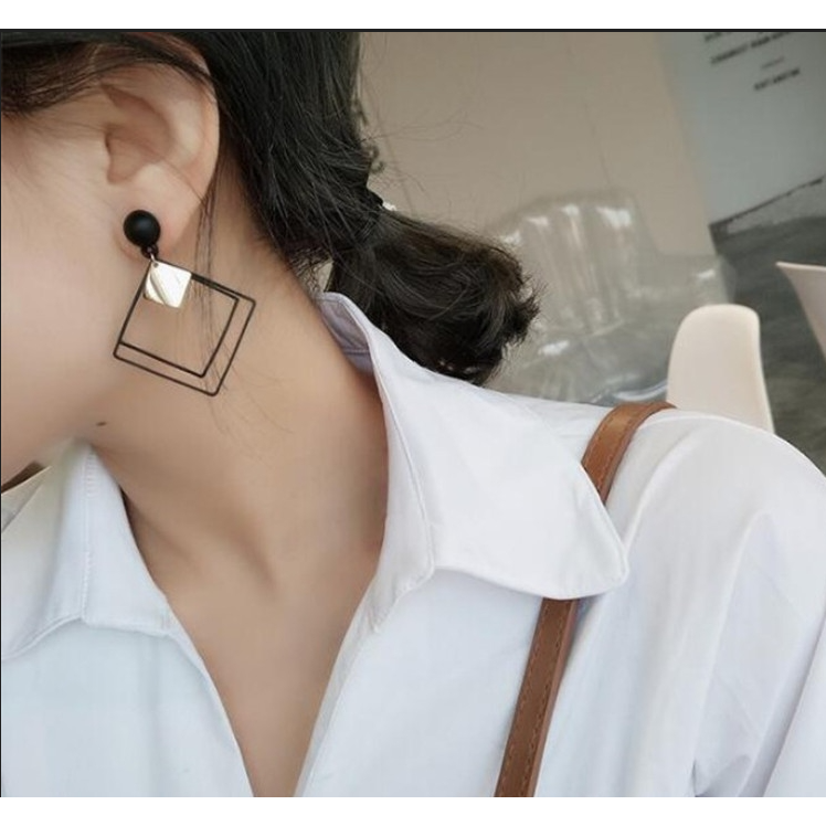 Triangle Square Statement Drop Earring