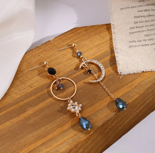 Blue Stone Drop  Earring