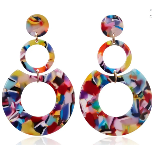 Rainbow Drop Earring